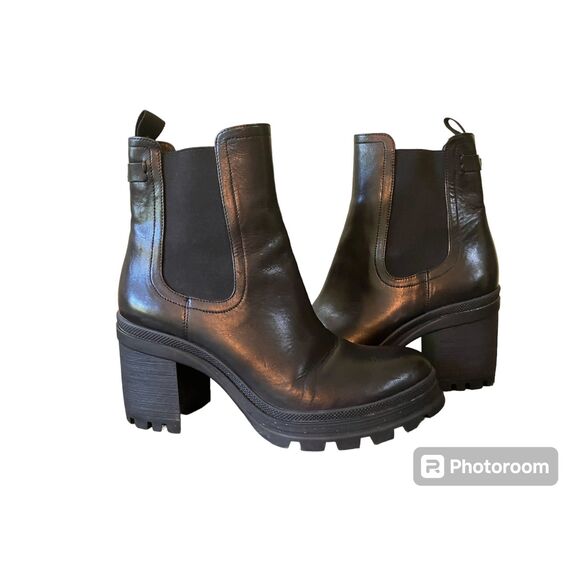 Veronica Beard Black Heeled Boots - Picture 1 of 16